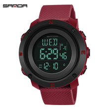 Load image into Gallery viewer, SANDA Men Sport Watch Waterproof