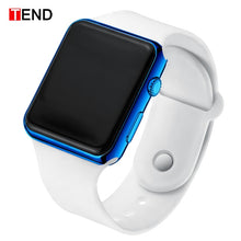 Load image into Gallery viewer, TEND Black Bracelet Blue Digital Watch
