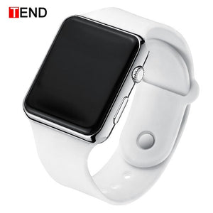 TEND Black Bracelet Blue Digital Watch