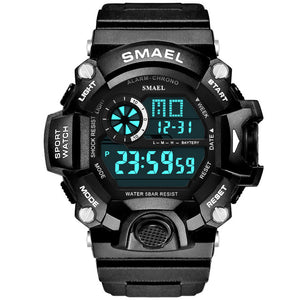 SMAEL Digital White Watch