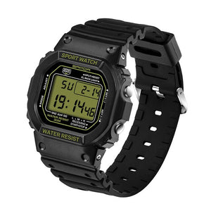 SANDA Automatic Men Woman Rectangle Digital Watch